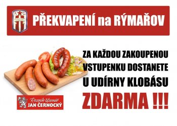 Vsetín hraje v sobotu o život - přijďte ho povzbudit a dostanete klobásku zdarma!