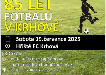 FC Krhová 1940 oslaví v sobotu 19. července 85. narozeniny