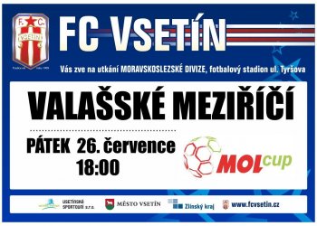 V divizi se nepotkají, ale v pátek slibuje MOL Cup Vsetín - Valmez zajímavou podívanou
