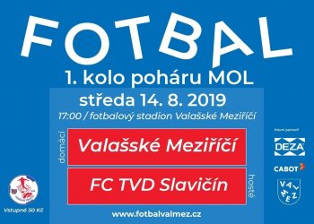 Valmez i Všechovice ve středu doma v 1. kole MOL Cupu