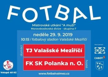 Netradičně v neděli 10:15 hostí Valmez nováčka z Polanky nad Odrou