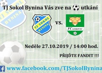 Bynina vyzve šest zápasů neporažený Leskovec