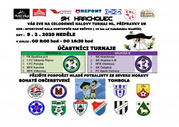 Hrachovec pořádá kvalitně obsazený turnaj mladší přípravky
