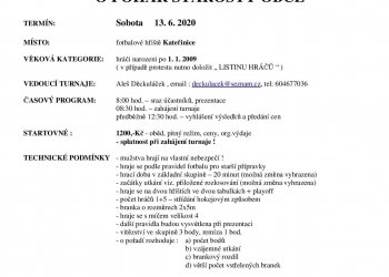 Kateřinice zvou na turnaj O pohár starosty obce