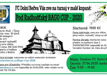 Dolní Bečva zve na Pod Radhošťský Bago cup. Hlaste se!