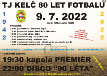 TJ Kelč na oslavy 80 let fotbalu