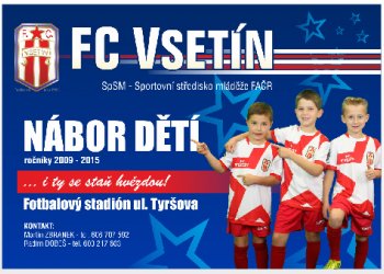 Nábor mladých fotbalistů FC Vsetín