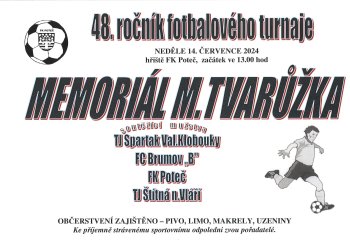 Brumov B na Memoriálu M. Tvarůžka v Poteči druhý. Cílem do nové sezony první trojka