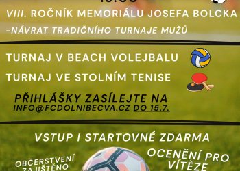 Sobota 19. července přinese VIII. ročník Memoriálu Josefa Bolcka
