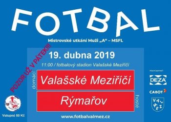 Porazí Valmez na Velký pátek Rýmařov?