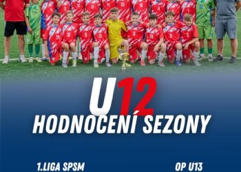 Povedená sezona meziříčské U12 - 4. místo v 1. lize mladších žáků U12 a zároveň přeborník OP mladších žáků U13