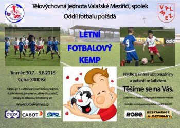 Prázdninový fotbalový kemp Valmezu
