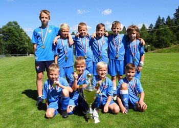 Skvělý záskok Michala Frydrycha. Vigantická přípravka Baníku Ostrava vyhrála Robe Cup na Prostřední Bečvě