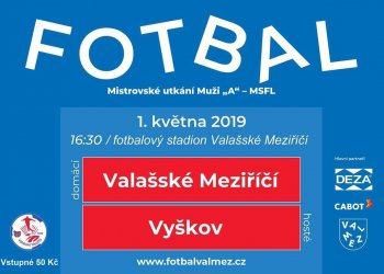 Valmez hostí na státní svátek ve vloženém 30. kole Vyškov