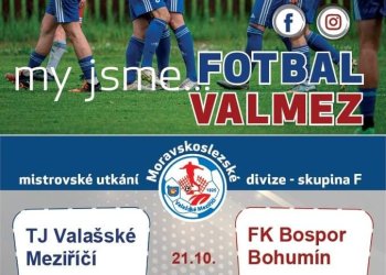 Valmez v předposledním domácím utkání podzimu hostí Bohumín