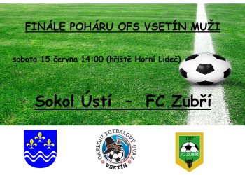 Sobota bude patřit v Horní Lidčí vyvrcholení Okresních pohárů mužů a starších žáků