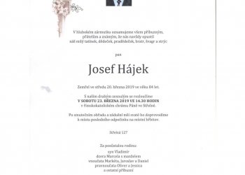 Do fotbalového nebe odešel bývalý okresní rozhodčí Josef Hájek