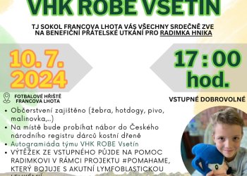 Červencové charitativní akce ve Francově Lhotě