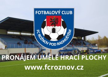 FC Rožnov nabízí umělku k pronájmu