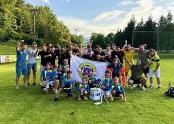 První oslavy krále 1. A třídy z Kateřinic po výhře nad Prostřední Bečvou