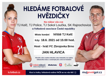 V Kelči se uskuteční náborová akce Hledáme fotbalové hvězdičky