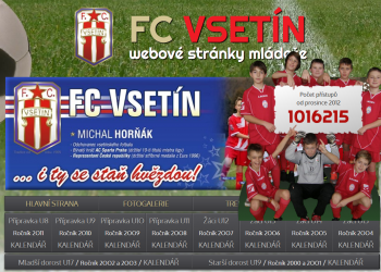 FC Vsetín má navštěvovaný web o své mládeži