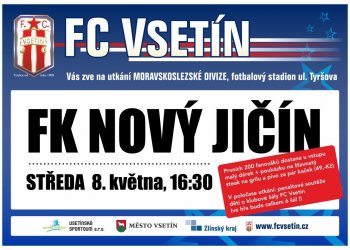 Ve středu na divizní fotbal do Vsetína s atraktivní nabídkou pro fanoušky