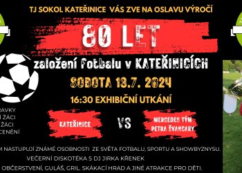 Fotbal v Kateřinicích oslaví v sobotu 80 let své existence