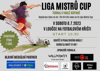 Jsme hlavním mediálním partnerem Liga mistrů Cup v Loučce. Oceníme nejlepšího hráče, brankáře a střelce!