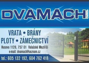 Pokračuje spolupráce s dalším reklamním partnerem - děkujeme firmě Dvamach!