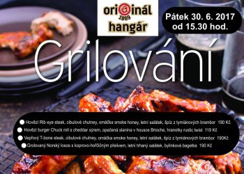 Přijďte na grilované pochoutky do Sportcentra Hangár