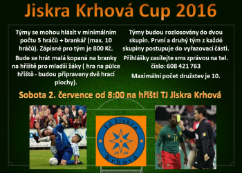 Blíží se Jiskra Krhová Cup 2016