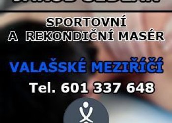 Podporujeme nevidomého maséra Jakuba Sedláře, který má blízko ke sportovcům všeho druhu