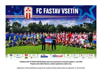 FC Fastav Vsetín - Poděkování a přání do nového roku