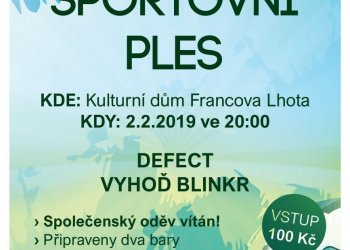 Francova Lhota zve na sportovní ples