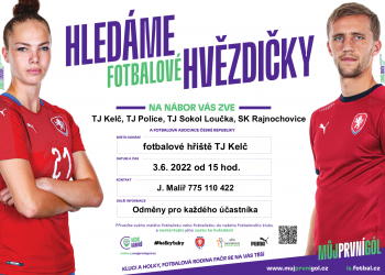 Hledáme fotbalové hvězdičky - společný projekt s klubů SK Rajnochovice, TJ Sokol Loučka, TJ Police a TJ Kelč