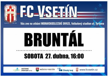 Vsetín hostí souseda v tabulce z Bruntálu (aktualizace pátek 13:40)