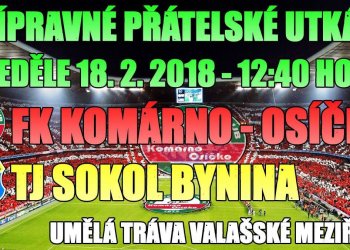 Pozvánka Jaromíra Gadase na zítřejší přípravné utkání Bynina - Komárno