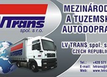 Vítáme nového reklamního partnera LV Trans spol. s r. o.