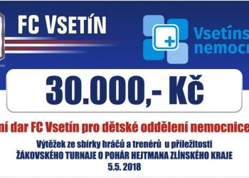 AKCE 30 000,- KČ PRO VSETÍNSKOU NEMOCNICI VRCHOLÍ V SOBOTU PROTI BORŠICÍM