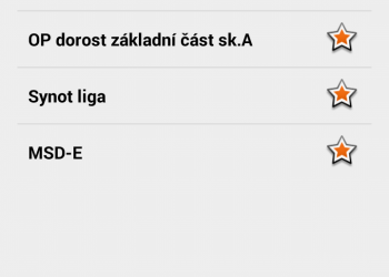Android aplikace FotbalCZ