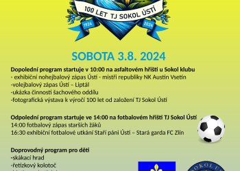 TJ Ústí u Vsetína oslaví v sobotu 3. srpna 100 let své existence
