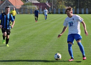 Fotbalová jedenáctka pro nejlepšího hráče podzimu okresního přeboru kategorie U 19 Lukáše Vrabce ze Zašové