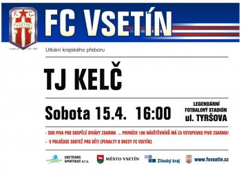 FC Vsetín zve na domácí utkání s Kelčem