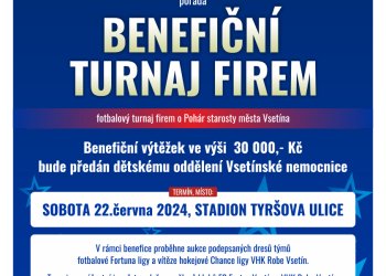 FC Fastav Vsetín pořádá Benefiční turnaj firem spojený s aukcí. Vše půjde na dobrou věc