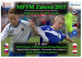 Zašová bude hostit tradiční Mezinárodní fotbalový turnaj mládeže
