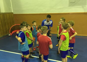 Foto č. 3 - U přípravky Valmezu proběhl ukázkový trénink Baníku Ostrava. Rodí se nová spolupráce