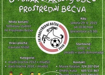 Foto č. 1 - FK Prostřední Bečva pořádá v sobotu 1. ročník mládežnického turnaje O pohár starosty obce