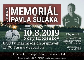 Foto č. 1 - Hlaste se na turnaj mladších přípravek v rámci 2. ročníku Memoriálu Pavla Šuláka