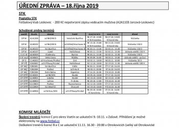 Foto č. 1 - ÚZ OFS Vsetín a obsazení rozhodčích na víkend 19. a 20. října